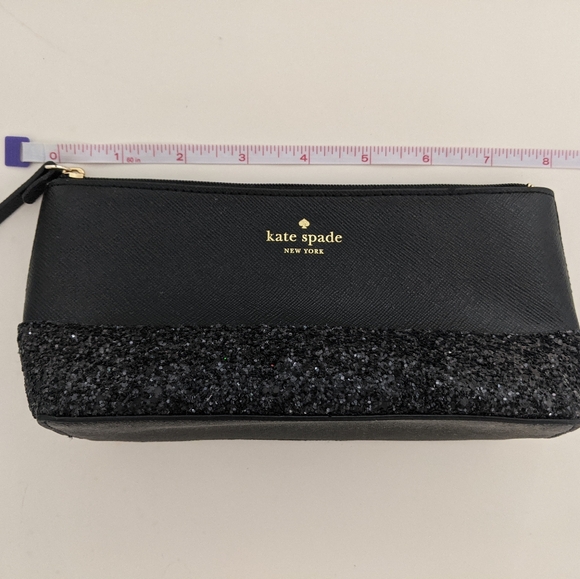 EUC! Kate Spade New York Little Shiloh Greta Court Black Makeup Cosmetic Case - Picture 15 of 15